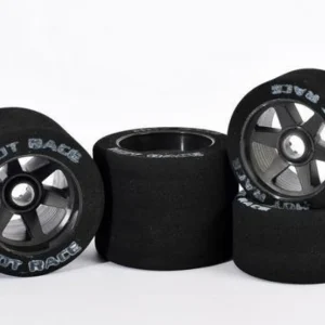 Hot Race 1:8 32 Rear B Tires, Rin Negro