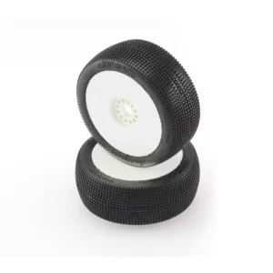 Hot Race 1:8 Pair of buggy tires Amazzonia (Soft), Rin Blanco